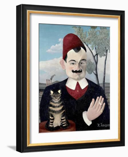 Portrait of Monsieur X (Pierre Loti)-Henri Rousseau-Framed Giclee Print