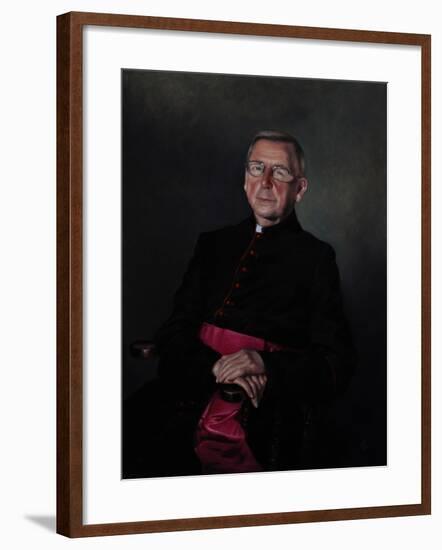 Portrait of Monsignor Dazeley, 2008-James Gillick-Framed Giclee Print