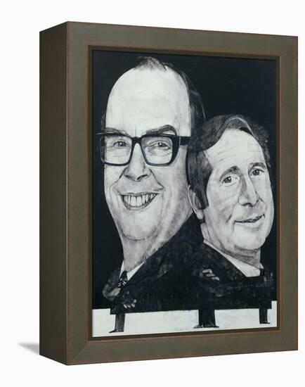 Portrait of Morecambe and Wise, illustration for 'The Listener', 1970s-Barry Fantoni-Framed Premier Image Canvas