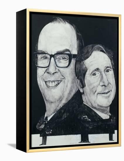 Portrait of Morecambe and Wise, illustration for 'The Listener', 1970s-Barry Fantoni-Framed Premier Image Canvas