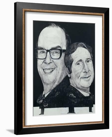 Portrait of Morecambe and Wise, illustration for 'The Listener', 1970s-Barry Fantoni-Framed Giclee Print