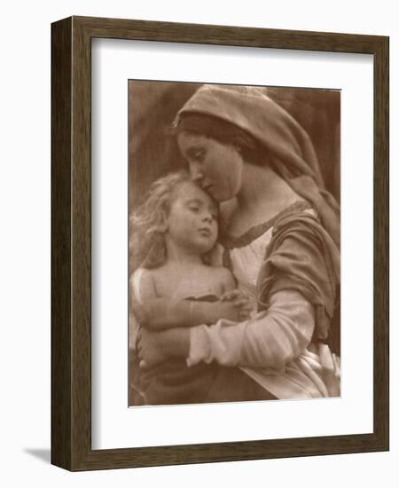 Portrait of Mother and Child (Sepia Photo)-Julia Margaret Cameron-Framed Giclee Print