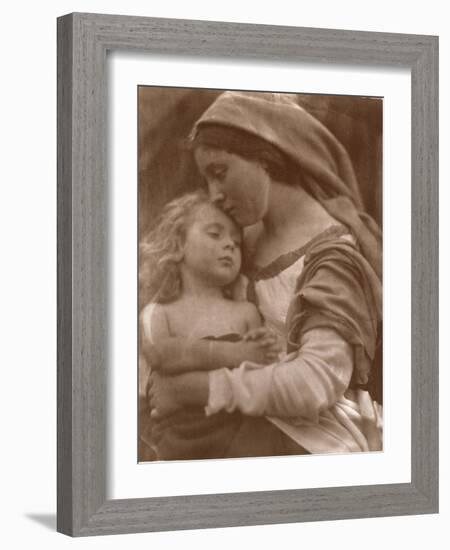 Portrait of Mother and Child (Sepia Photo)-Julia Margaret Cameron-Framed Giclee Print