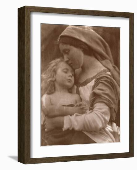 Portrait of Mother and Child (Sepia Photo)-Julia Margaret Cameron-Framed Giclee Print