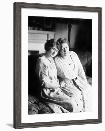 Portrait of Mother and Daughter-null-Framed Photo