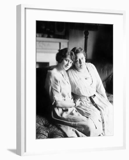 Portrait of Mother and Daughter-null-Framed Photo