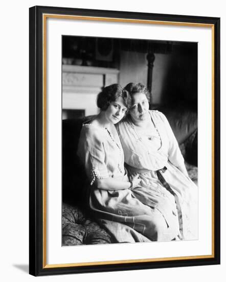 Portrait of Mother and Daughter-null-Framed Photo