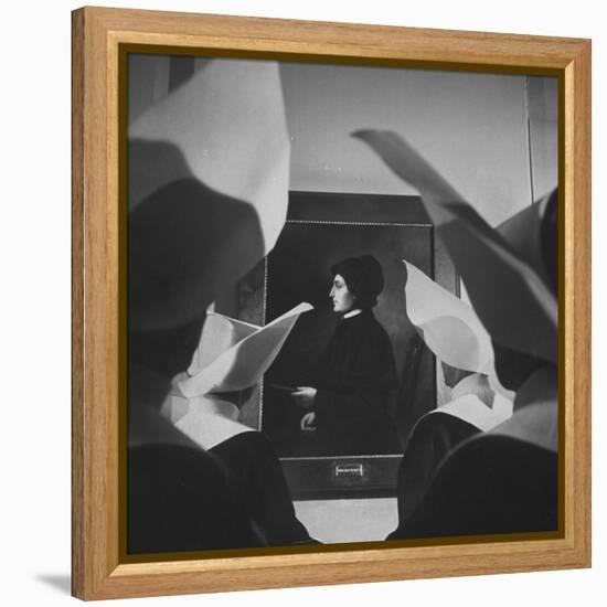 Portrait of Mother Elizabeth Seton, Foundress of the Us Branch of the Sisters of Charity Order-Hank Walker-Framed Premier Image Canvas