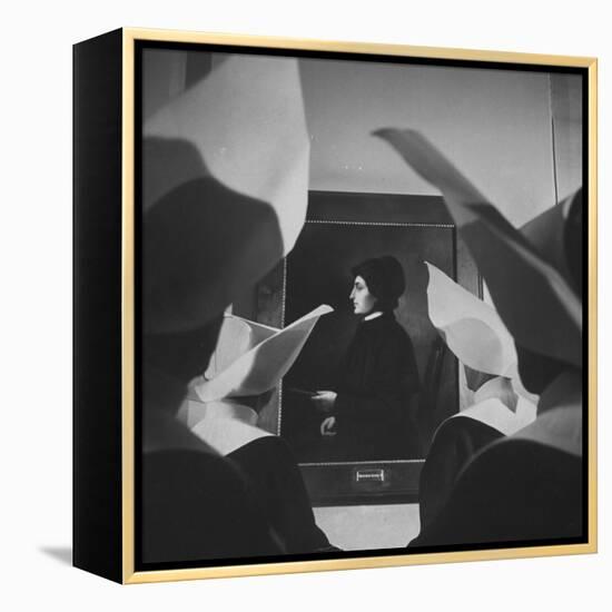 Portrait of Mother Elizabeth Seton, Foundress of the Us Branch of the Sisters of Charity Order-Hank Walker-Framed Premier Image Canvas