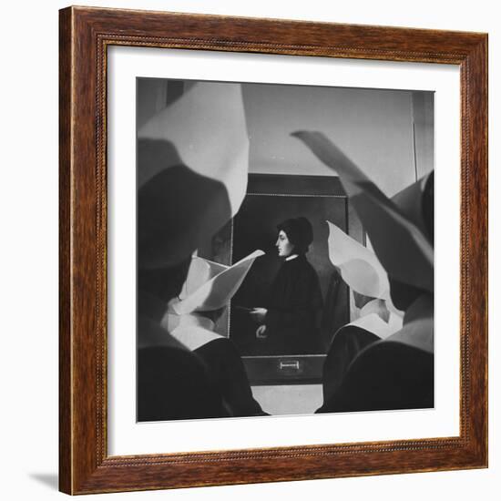 Portrait of Mother Elizabeth Seton, Foundress of the Us Branch of the Sisters of Charity Order-Hank Walker-Framed Photographic Print