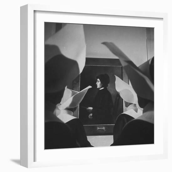 Portrait of Mother Elizabeth Seton, Foundress of the Us Branch of the Sisters of Charity Order-Hank Walker-Framed Photographic Print