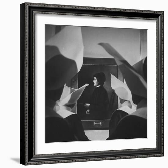 Portrait of Mother Elizabeth Seton, Foundress of the Us Branch of the Sisters of Charity Order-Hank Walker-Framed Photographic Print