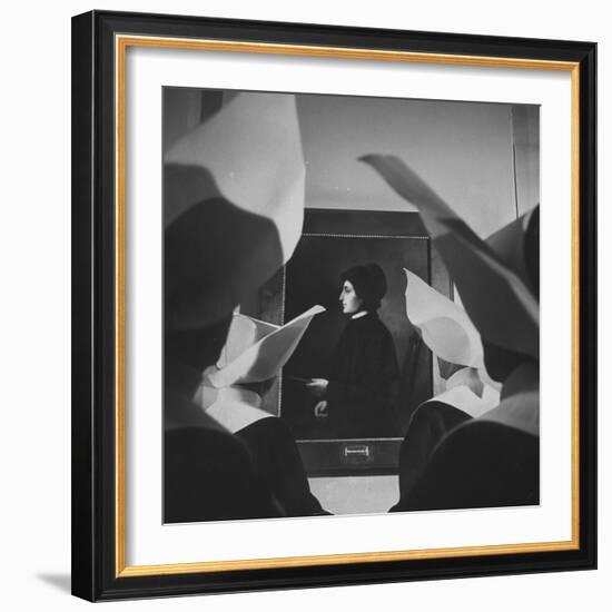 Portrait of Mother Elizabeth Seton, Foundress of the Us Branch of the Sisters of Charity Order-Hank Walker-Framed Photographic Print