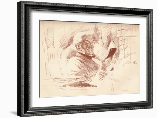 Portrait of Mr. Gladstone, 1896-John McLure Hamilton-Framed Giclee Print
