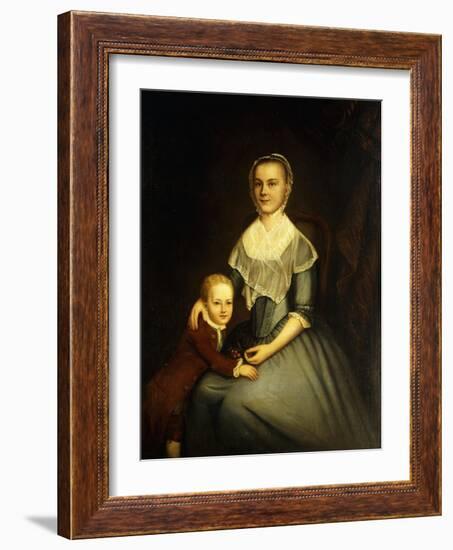 Portrait of Mrs Arbuckle and Son-Charles Willson Peale-Framed Giclee Print