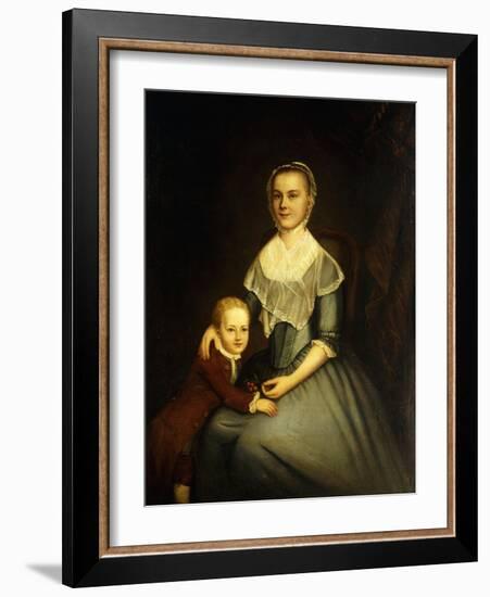 Portrait of Mrs Arbuckle and Son-Charles Willson Peale-Framed Giclee Print