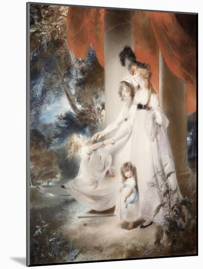 Portrait of Mrs Ayscoghe Boucherett with Her Two Eldest Children, 1794-Thomas Lawrence-Mounted Giclee Print