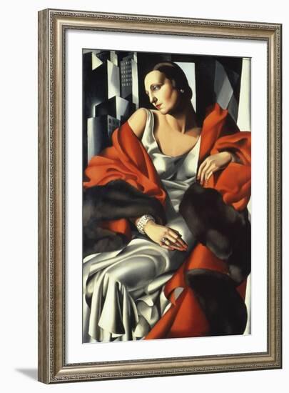 Portrait of Mrs Boucard-Tamara de Lempicka-Framed Giclee Print