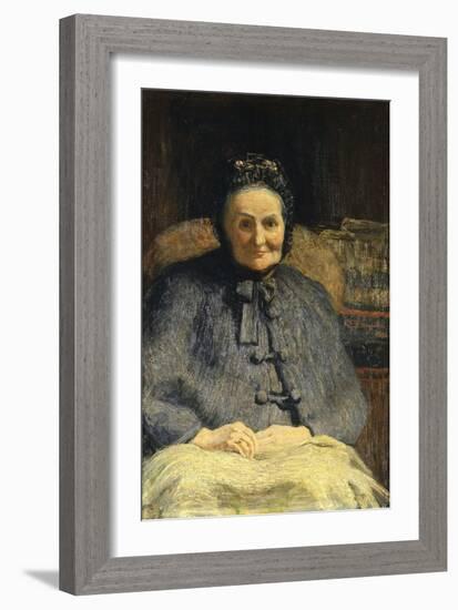 Portrait of Mrs Casiraghi Oriani-Giovanni Segantini-Framed Giclee Print