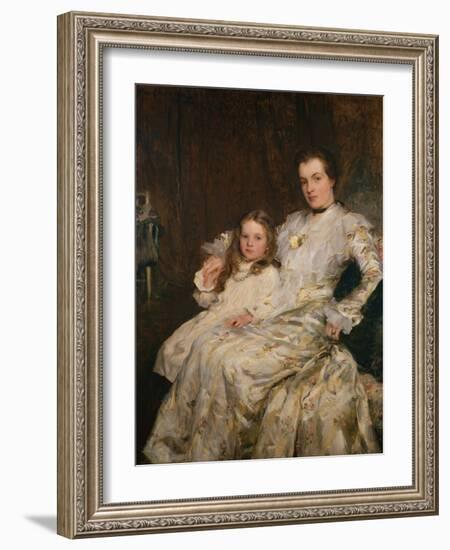 Portrait of Mrs Chadwyck Healy and her Daughter, 1901-Walter Frederick Osborne-Framed Giclee Print