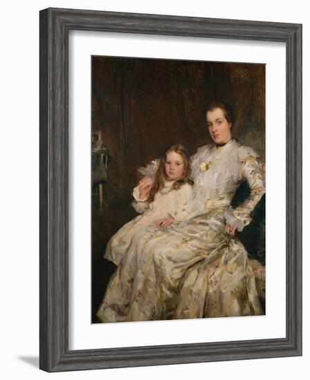 Portrait of Mrs Chadwyck Healy and her Daughter, 1901-Walter Frederick Osborne-Framed Giclee Print