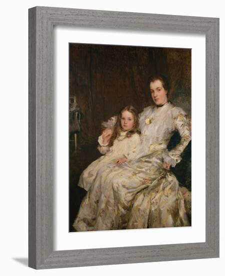 Portrait of Mrs Chadwyck Healy and her Daughter, 1901-Walter Frederick Osborne-Framed Giclee Print