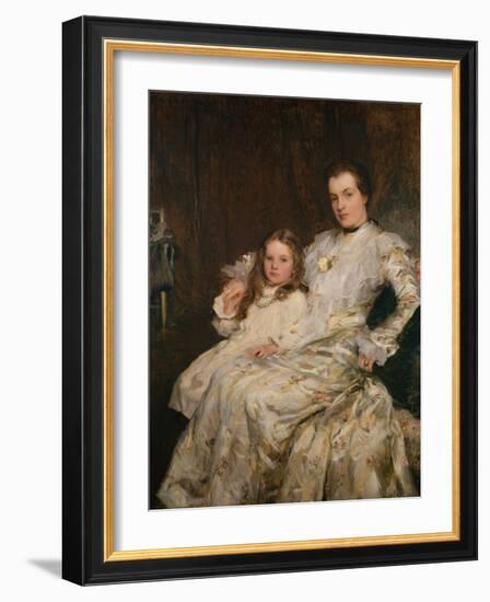 Portrait of Mrs Chadwyck Healy and her Daughter, 1901-Walter Frederick Osborne-Framed Giclee Print