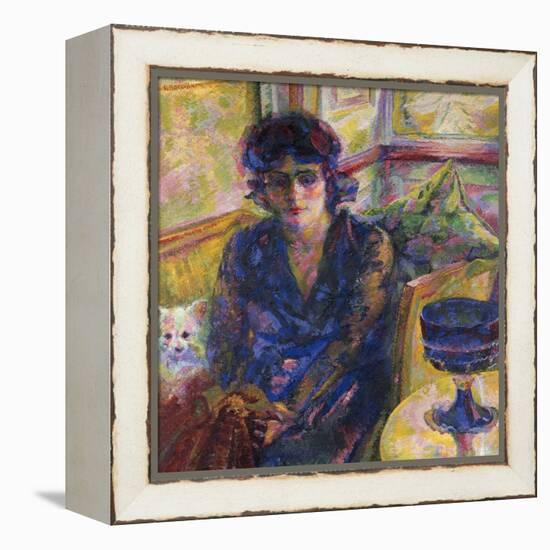 Portrait of Mrs Cragnolini Fanna-Umberto Boccioni-Framed Premier Image Canvas