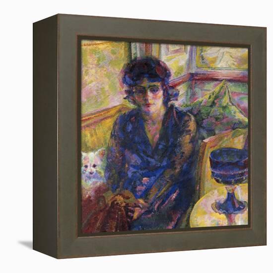 Portrait of Mrs Cragnolini Fanna-Umberto Boccioni-Framed Premier Image Canvas