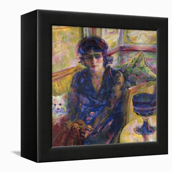 Portrait of Mrs Cragnolini Fanna-Umberto Boccioni-Framed Premier Image Canvas