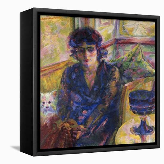 Portrait of Mrs Cragnolini Fanna-Umberto Boccioni-Framed Premier Image Canvas