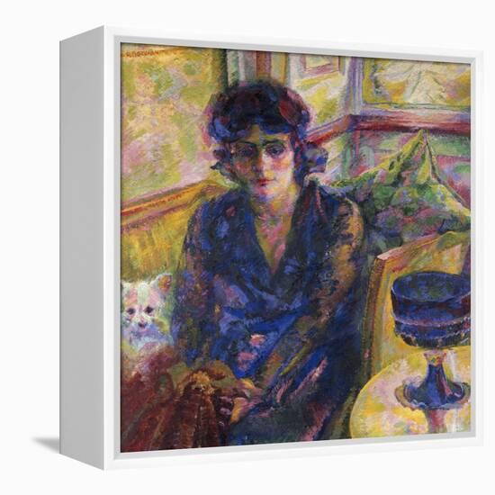 Portrait of Mrs Cragnolini Fanna-Umberto Boccioni-Framed Premier Image Canvas