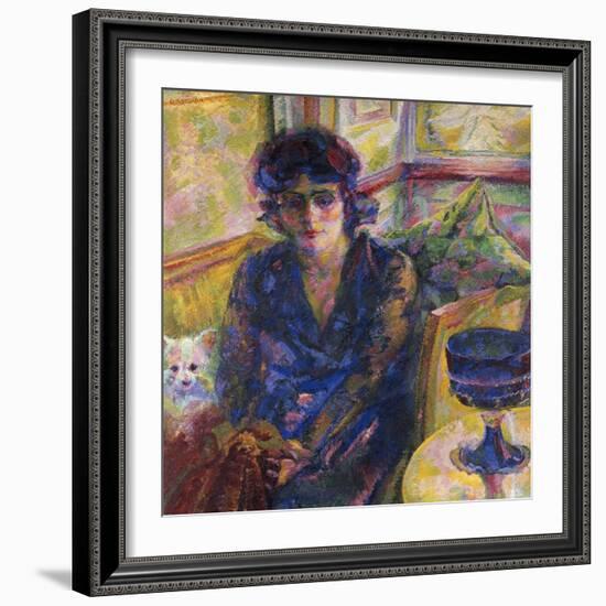 Portrait of Mrs Cragnolini Fanna-Umberto Boccioni-Framed Giclee Print