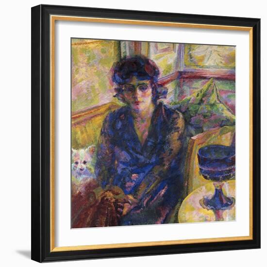 Portrait of Mrs Cragnolini Fanna-Umberto Boccioni-Framed Giclee Print