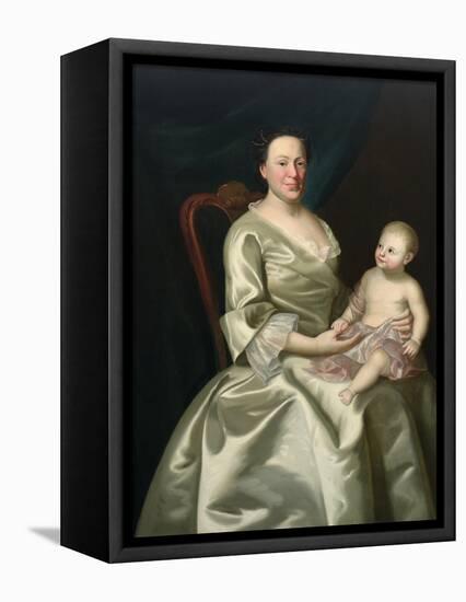 Portrait of Mrs Daniel Rea and Child, 1757-John Singleton Copley-Framed Premier Image Canvas