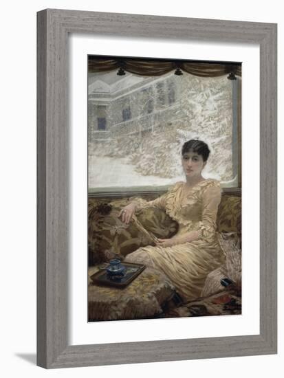 Portrait of Mrs. De Nittis, 1882-Giuseppe De Nittis-Framed Giclee Print