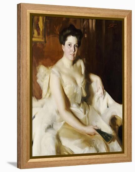 Portrait of Mrs de Ver Warner-Anders Leonard Zorn-Framed Premier Image Canvas