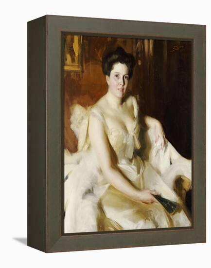 Portrait of Mrs de Ver Warner-Anders Leonard Zorn-Framed Premier Image Canvas