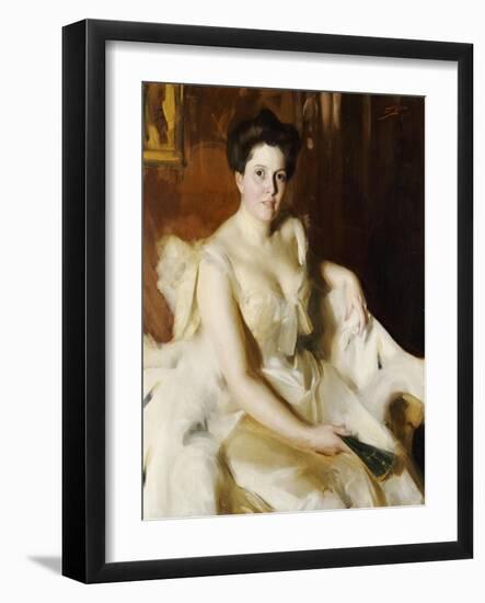 Portrait of Mrs de Ver Warner-Anders Leonard Zorn-Framed Giclee Print