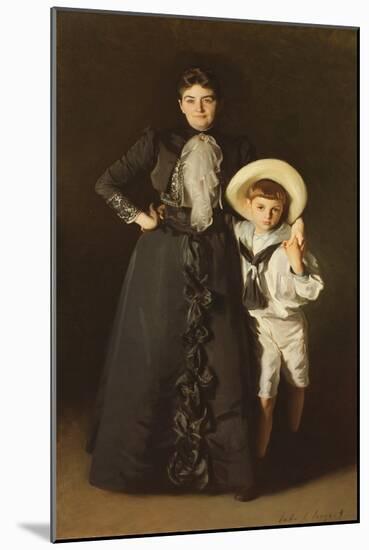 Portrait of Mrs. Edward L. Davis and Her Son, Livingston Davis, 1890 (Oil on Canvas)-John Singer Sargent-Mounted Giclee Print