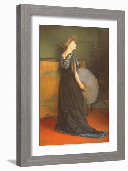 Portrait of Mrs Francis Stanton Blake, 1908-Julius Leblanc Stewart-Framed Giclee Print