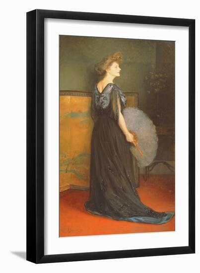 Portrait of Mrs Francis Stanton Blake, 1908-Julius Leblanc Stewart-Framed Giclee Print