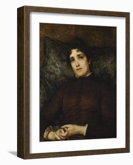 Portrait of Mrs. Frank D. Millet, 1886-Sir Lawrence Alma-Tadema-Framed Giclee Print