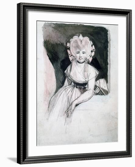 Portrait of Mrs Fuseli, 1741-1825-Henry Fuseli-Framed Giclee Print