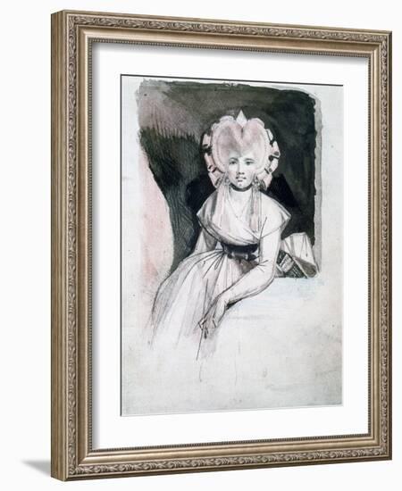 Portrait of Mrs Fuseli, 1741-1825-Henry Fuseli-Framed Giclee Print