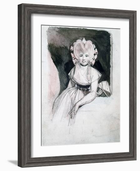 Portrait of Mrs Fuseli, 1741-1825-Henry Fuseli-Framed Giclee Print