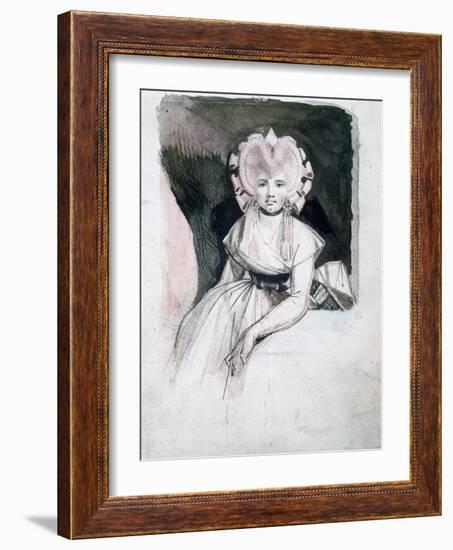 Portrait of Mrs Fuseli, 1741-1825-Henry Fuseli-Framed Giclee Print