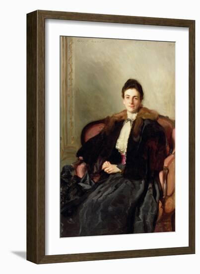 Portrait of Mrs Harold Wilson, 1897 (Oil on Canvas)-John Singer Sargent-Framed Giclee Print