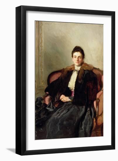 Portrait of Mrs Harold Wilson, 1897 (Oil on Canvas)-John Singer Sargent-Framed Giclee Print