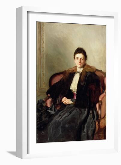 Portrait of Mrs Harold Wilson, 1897 (Oil on Canvas)-John Singer Sargent-Framed Giclee Print